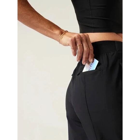 Athleta Brooklyn Heights Pant Lightweight Ankle Womens Size 4 Black - Picture 5 of 12